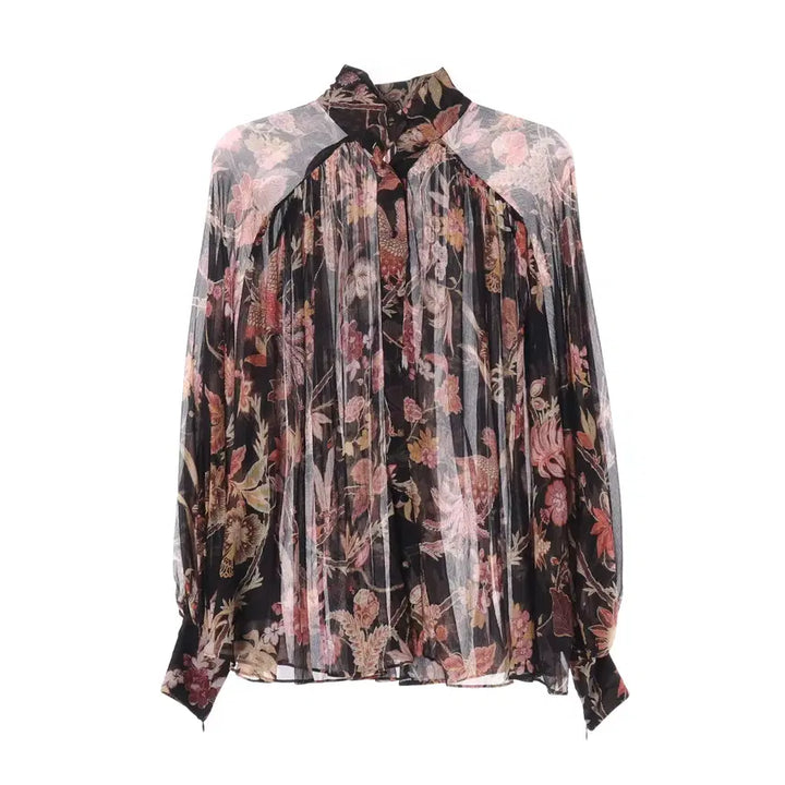 [BUNJANG] Zimmermann Floral Print Silk Blouse / 짐머만 플로럴 프린트 실크 블라우스