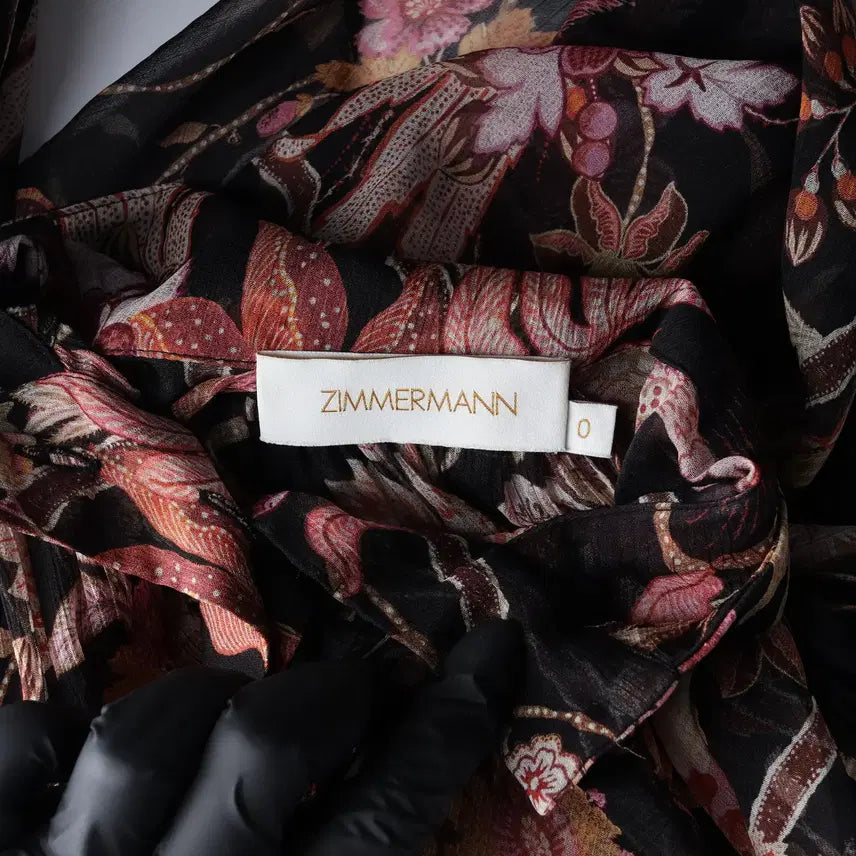 [BUNJANG] Zimmermann Floral Print Silk Blouse / 짐머만 플로럴 프린트 실크 블라우스