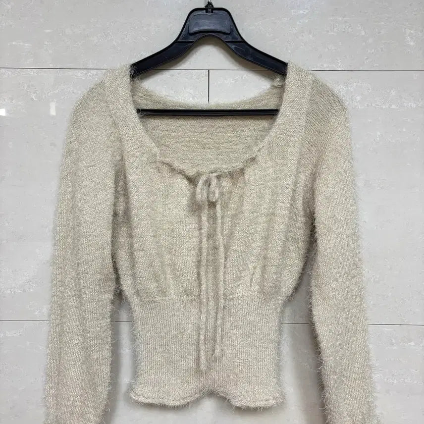 [BUNJANG] EnGenius Look Ivory Angora Knit / (새상품) 에겐녀룩 아이보리 앙고라 니트