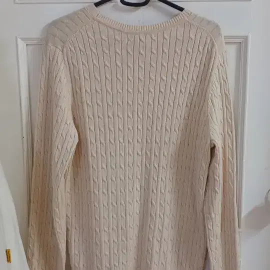 [BUNJANG] Tommy Hilfiger Cable Knit Sweater / 타미힐피거 얇은 꽈배기 니트