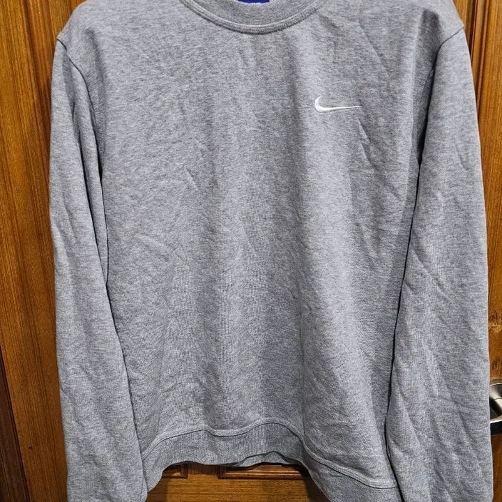 [BUNJANG] Nike Swoosh Gray Crewneck Sweatshirt / 나이키 스우시 맨투맨 회색