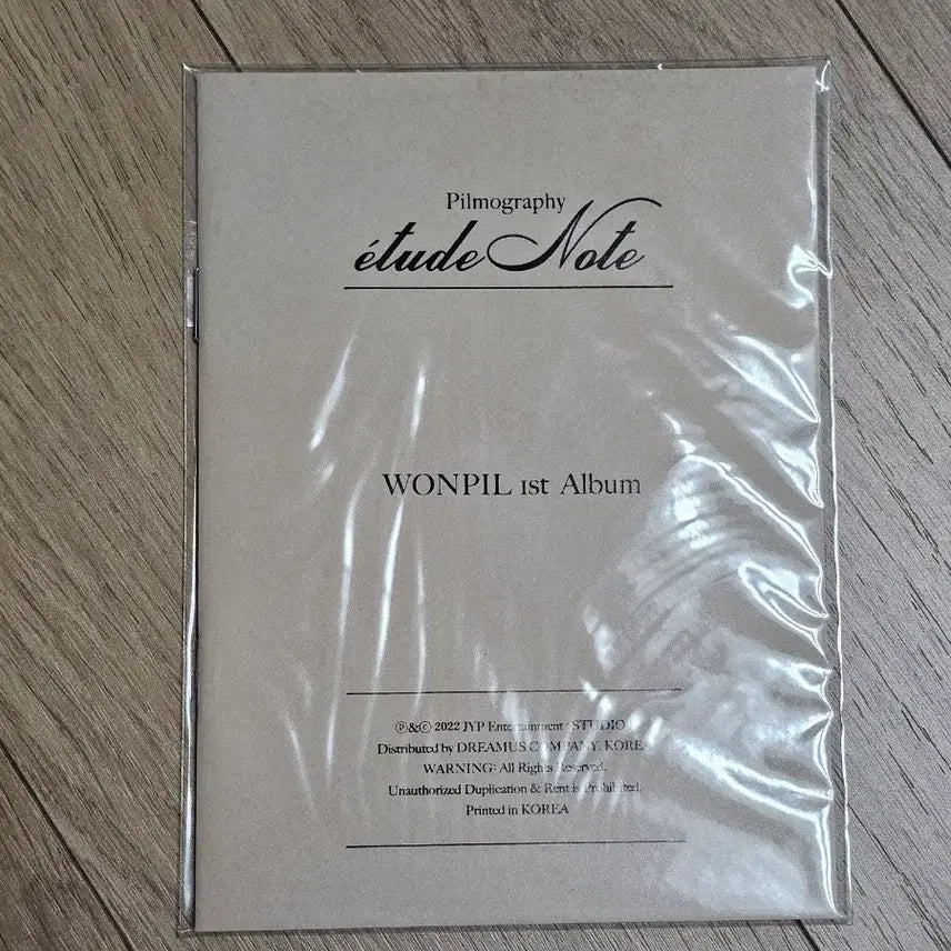 [BUNJANG] Day6 Wonpil Filmography Sealed Notebook / 데이식스 원필 필모그래피 습작노트 미개봉