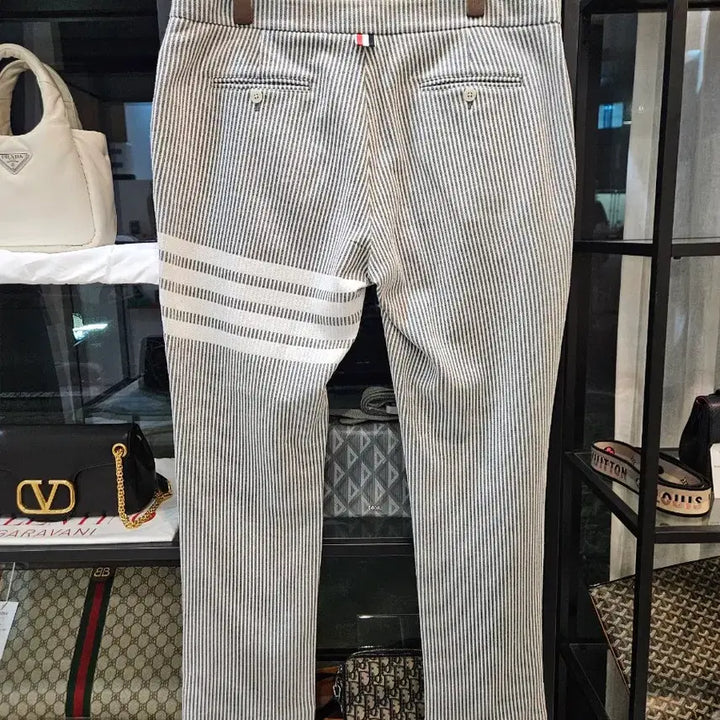 [BUNJANG] Thom Browne Seersucker Striped Pants / [정품/새상품급/4사이즈/신형] 톰브라운 시어서커 스트라이프 팬츠 바지