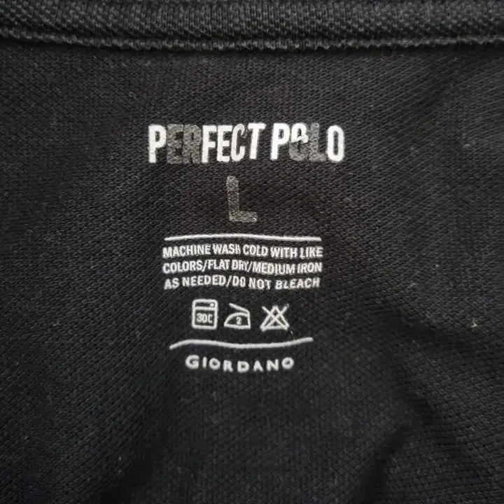 [BUNJANG] Giordano Black Polo Shirt L / 지오다노 검정 폴로 셔츠 L