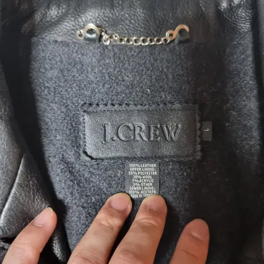 [BUNJANG] J.Crew Leather Car Coat Jacket / 제이크루 jcrew 레더 카코트 가죽 자켓 L