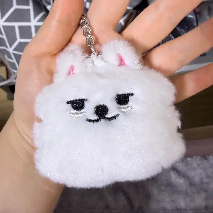 [BUNJANG] Woolly Bat Face Keychain / 뿔바투얼굴키링