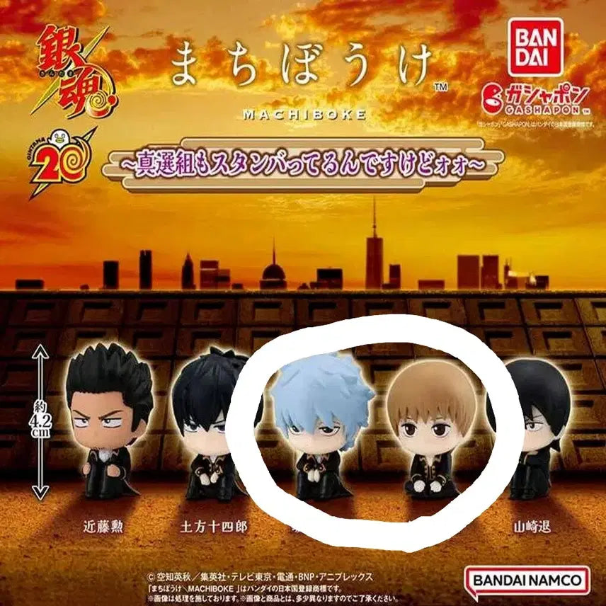 [BUNJANG] Bandai Gintama Machiboke Capsule Toy Bundle Set / 일괄) 반다이 은혼 마치보케 마치보우케 캡슐가챠