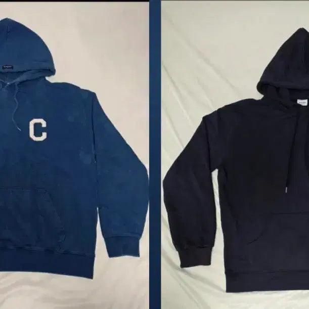 [BUNJANG] Covernat Hooded Sweatshirt Bundle Set / XL후드티 2벌 - 커버낫 가단 62cm / 몰든  가단 69 뒷면 접어