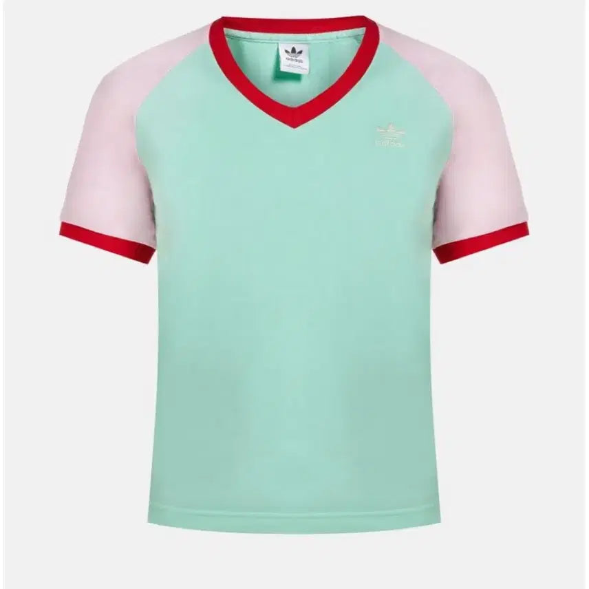 [BUNJANG] Adidas Heritage 70s V-Neck Mint T-Shirt / 새상품 ) 아디다스 헤리티지 70s 브이넥 민트 티셔츠 IK7887