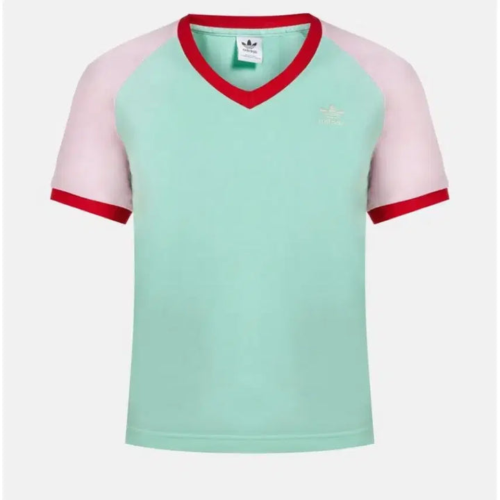 [BUNJANG] Adidas Heritage 70s V-Neck Mint T-Shirt / 새상품 ) 아디다스 헤리티지 70s 브이넥 민트 티셔츠 IK7887