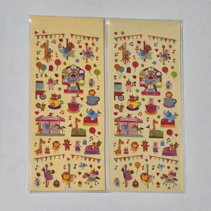 [BUNJANG] Circus Deco Stickers / 고전문구 서커스 다꾸  스티커