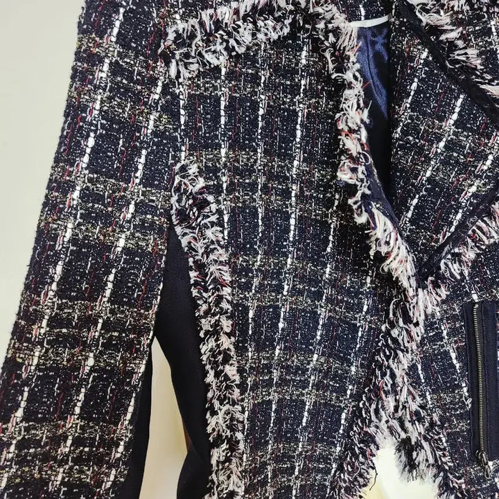 [BUNJANG] Object Tweed Jacket / 오브제 이태리제작 트위드 자켓 0사이즈 프린지 디테일 고급라인