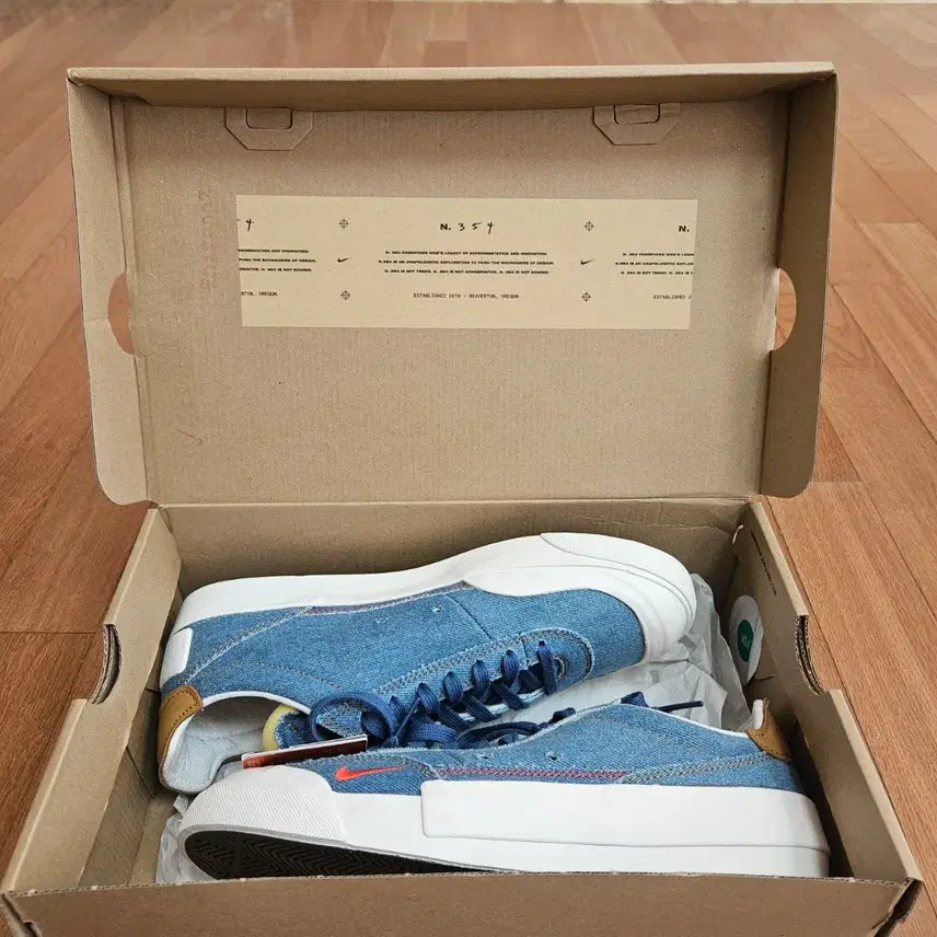 [BUNJANG] Nike Drop Type Denim Sneakers / 나이키 드롭타입 데님 265사이즈