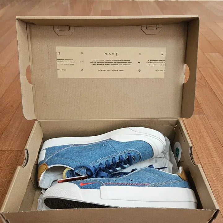 [BUNJANG] Nike Drop Type Denim Sneakers / 나이키 드롭타입 데님 265사이즈