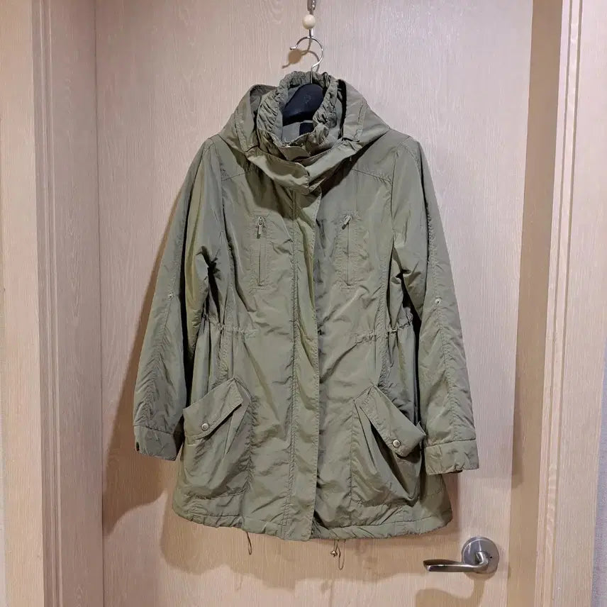 [BUNJANG] Joinus Khaki Hooded Field Jacket (Size 66) / 조이너스 카키색 후드 야상 점퍼사이즈66