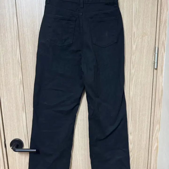 [BUNJANG] Hotping Molly Fleece-Lined Wide Pants (Black) - Size S / 새상품>핫핑 [블랙] 몰리 기모 와이드팬츠 S(26~27)