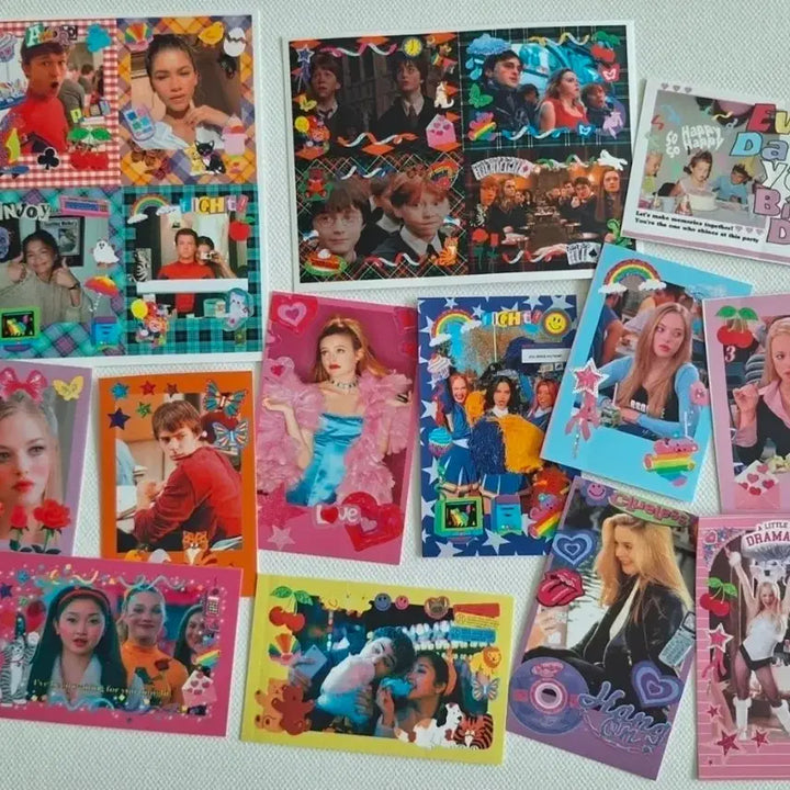 [BUNJANG] Kitsch Decorative Stickers and Memo Pads Set / 키치 다꾸 인스.떡메