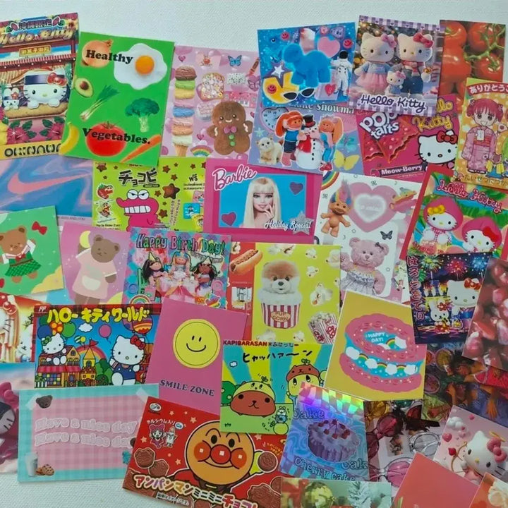 [BUNJANG] Kitsch Decorative Stickers and Memo Pads Set / 키치 다꾸 인스.떡메