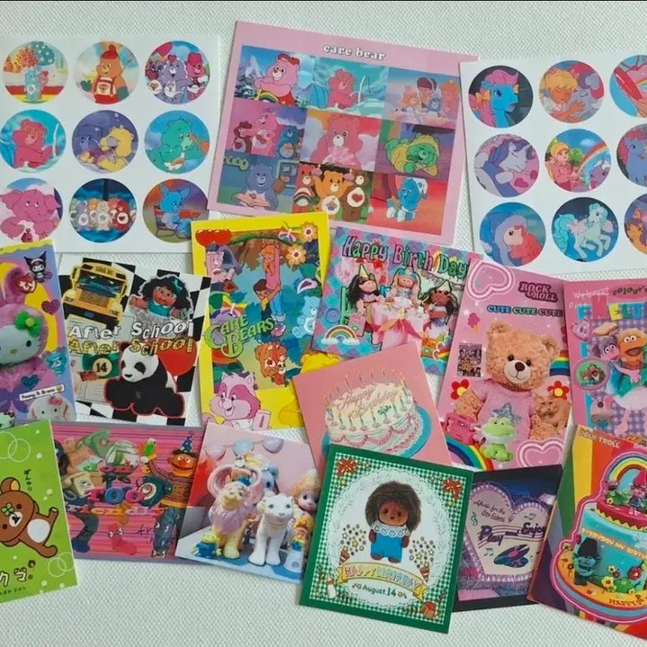 [BUNJANG] Kitsch Decorative Stickers and Memo Pads Set / 키치 다꾸 인스.떡메