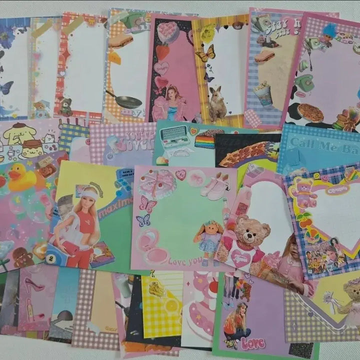 [BUNJANG] Kitsch Decorative Stickers and Memo Pads Set / 키치 다꾸 인스.떡메