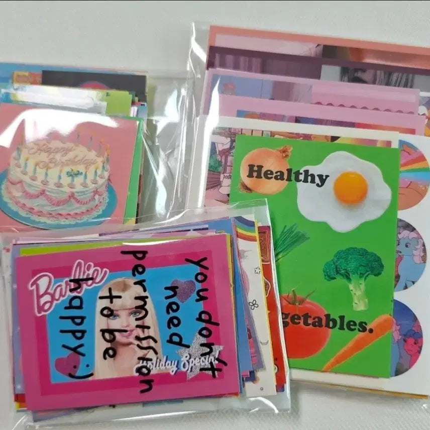 [BUNJANG] Kitsch Decorative Stickers and Memo Pads Set / 키치 다꾸 인스.떡메