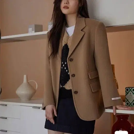 [BUNJANG] On&On Cashmere Handmade Jacket / 온앤온 캐시미어 핸드메이드 자켓