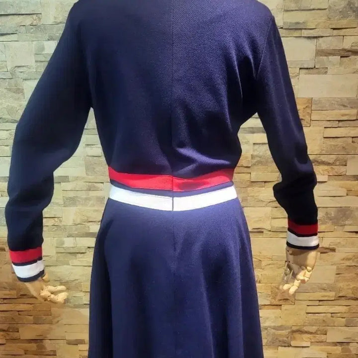 [BUNJANG] Navy Color-Block Knit Dress / 여성원피스 [네이비배색 니트원피스]