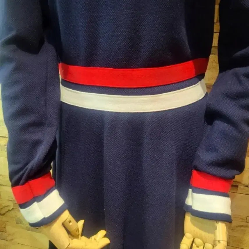[BUNJANG] Navy Color-Block Knit Dress / 여성원피스 [네이비배색 니트원피스]