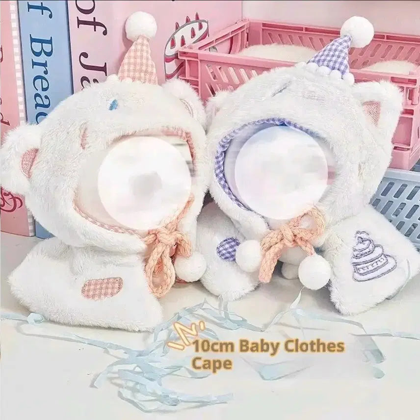 [BUNJANG] 10cm Doll Clothes Cape Set / 10cm 솜옷 떨옷 망토 케이프 무속성 일괄