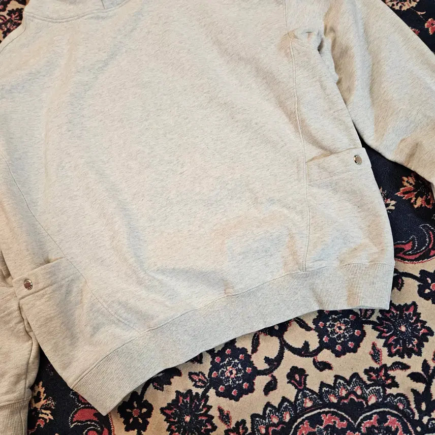 [BUNJANG] 윌비플레이 24fw 스냅 후드 오트밀 / 윌비플레이 24fw 스냅 후드 오트밀