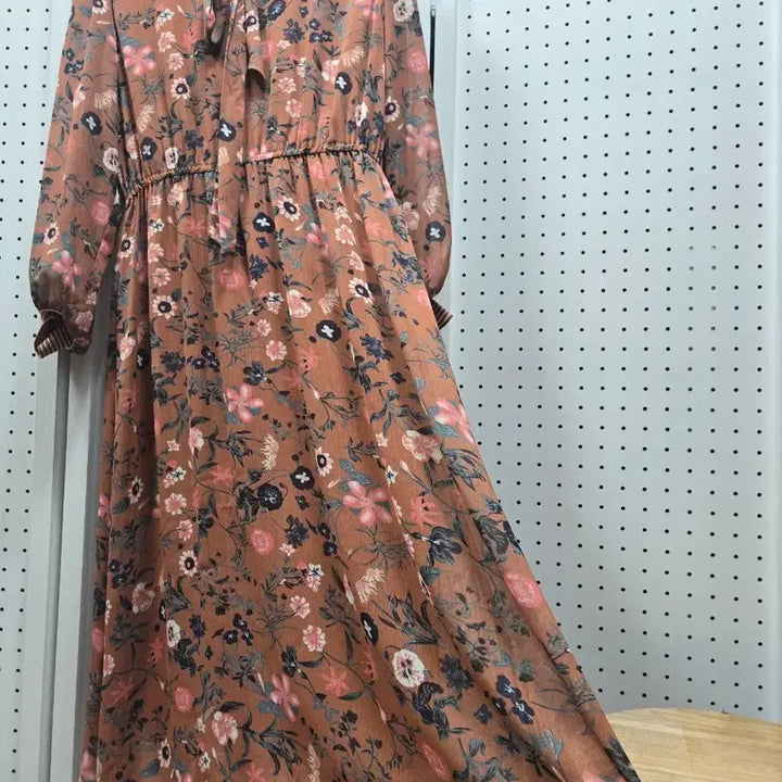 [BUNJANG] Thursday Island Floral Chiffon Long Dress S / (000976)Thursday Island 플라워 쉬폰 롱 원피스S