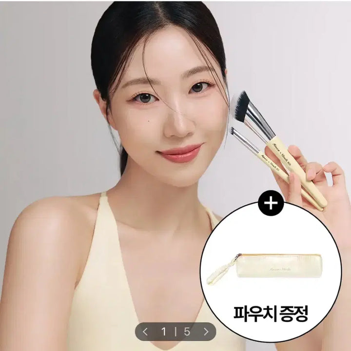 [BUNJANG] Fillimilli Skin & Spot Corrector Brush Duo + Brush Pouch / 새상품 필리밀리 스킨&스팟코렉터브러시듀오 829+813+브러시파우치