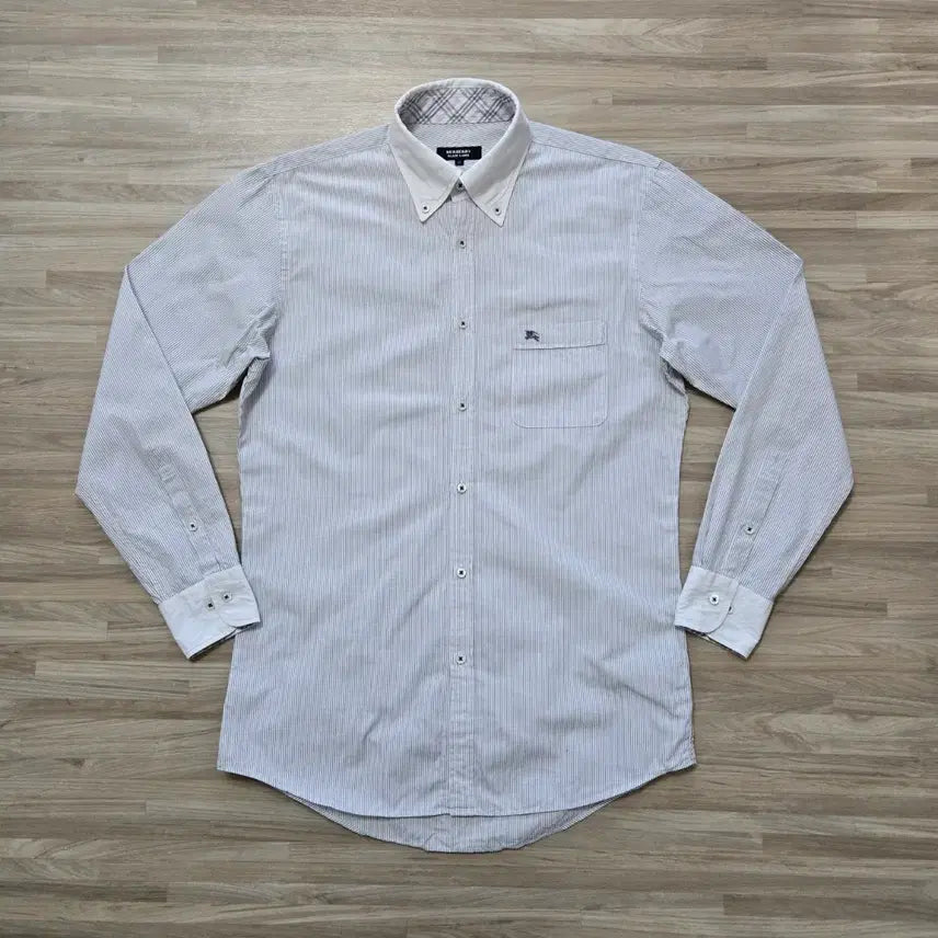 [BUNJANG] Burberry Black Label Striped Long Sleeve Shirt / 90~95) 버버리 블랙라벨 스트라이프 긴팔 셔츠