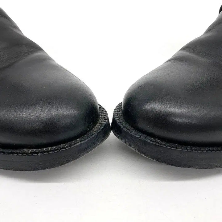 [BUNJANG] Burberry Black Leather Ankle Boots Check Pattern / 정품 버버리 블랙 레더 앵클 부츠 체크패턴