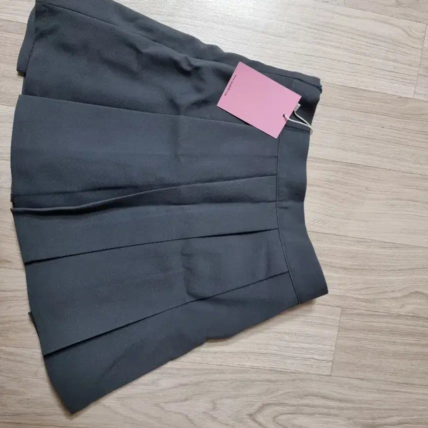 [BUNJANG] Gray Pleated Mini Skirt / 그레이 미니스커트 (새상품)
