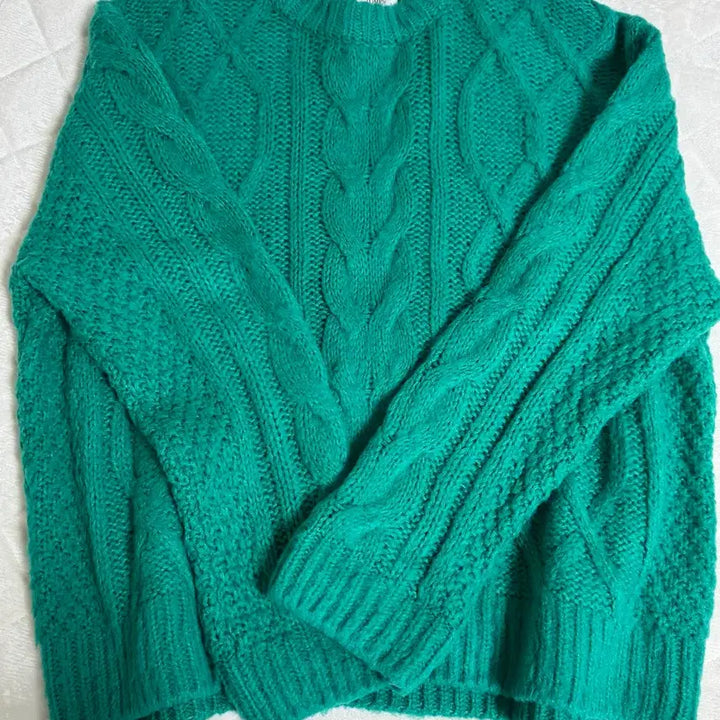 [BUNJANG] Studio Tomboy Mohair Cable Knit Sweater / 스튜디오 톰보이 모헤어 꽈배기 니트