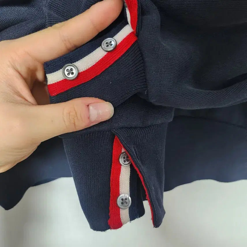 [BUNJANG] Thom Browne Tricolor Sweatshirt / 톰브라운 백삼선 맨투맨