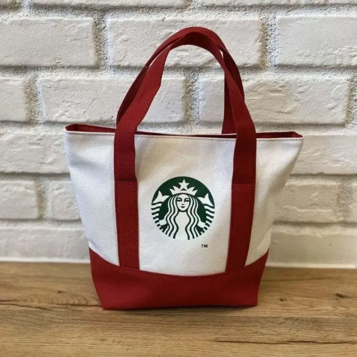 [BUNJANG] Starbucks Mini Canvas Shoulder Bag - Black / 스타벅스 미니 에코백 캔버스 숄더백 데일리백 가방 <블랙>