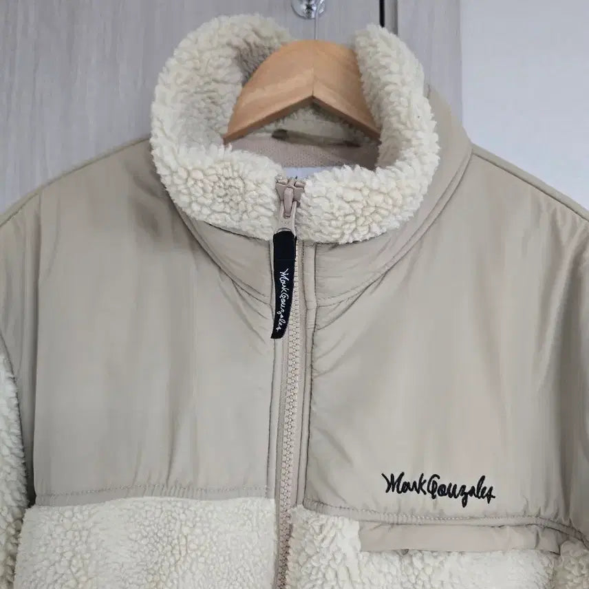 [BUNJANG] Mark Gonzales Fleece Jacket Ivory XL / 마크 곤잘레스 뽀글이 플리스 아이보리 XL