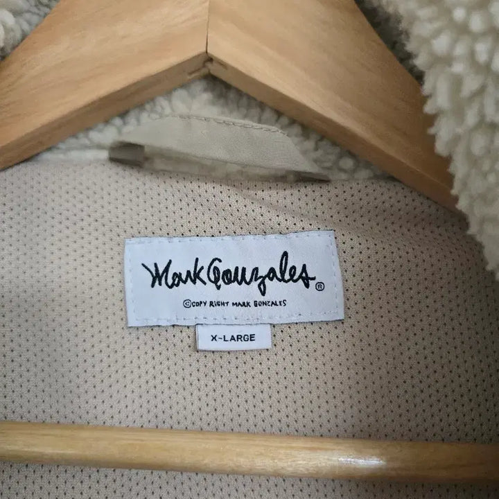 [BUNJANG] Mark Gonzales Fleece Jacket Ivory XL / 마크 곤잘레스 뽀글이 플리스 아이보리 XL