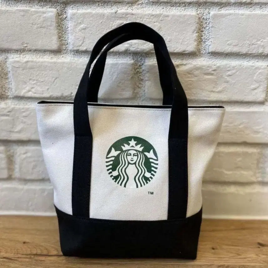 [BUNJANG] Starbucks Mini Canvas Shoulder Bag Navy / 스타벅스 미니 에코백 캔버스 숄더백 데일리백 가방 <네이비>