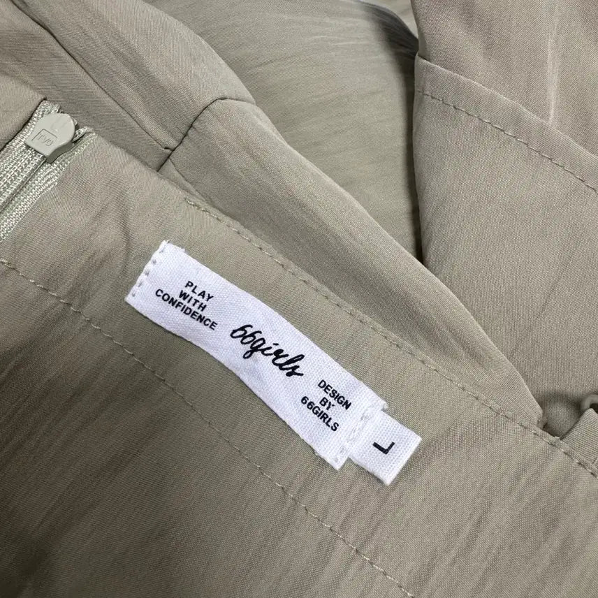 [BUNJANG] 66Girls Spaghetti Strap Maxi Dress Khaki / 육육걸즈 끈나시원피스