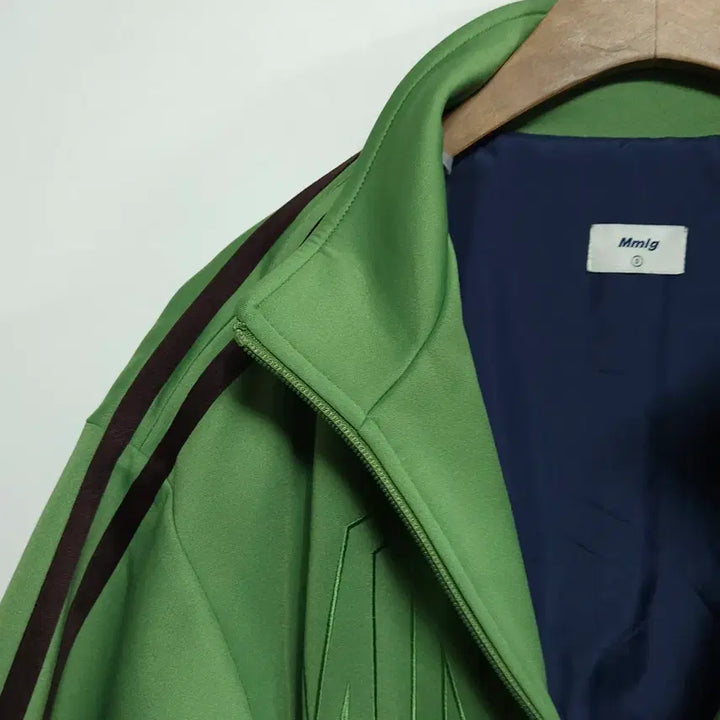 [BUNJANG] MMLG Oversized Track Zip-Up Jacket Green S / 여성 오버핏 엠엠엘지 트랙집업 자켓 그린 S