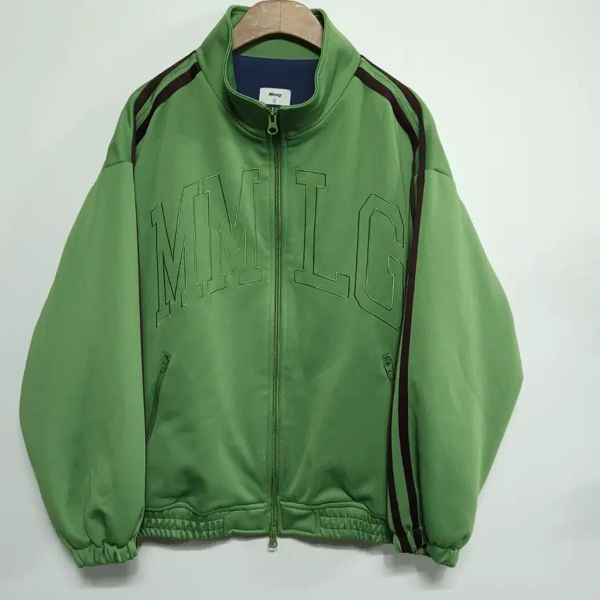 [BUNJANG] MMLG Oversized Track Zip-Up Jacket Green S / 여성 오버핏 엠엠엘지 트랙집업 자켓 그린 S
