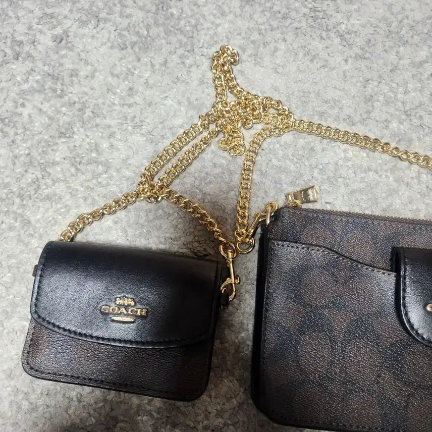 [BUNJANG] Coach Signature Poppy Chain Crossbody Bag / 실착 2회 코치 시그니처 파피 체인 크로스바디 CFC3328AB