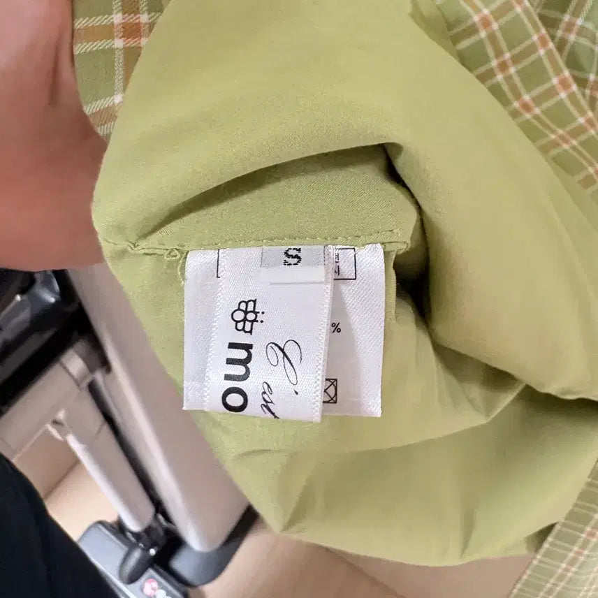 [BUNJANG] SsemuaDiu Green Checkered Long Dress / 쎄무아듀 연두색 체크원피스