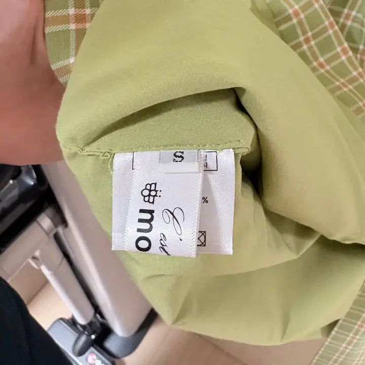 [BUNJANG] SsemuaDiu Green Checkered Long Dress / 쎄무아듀 연두색 체크원피스