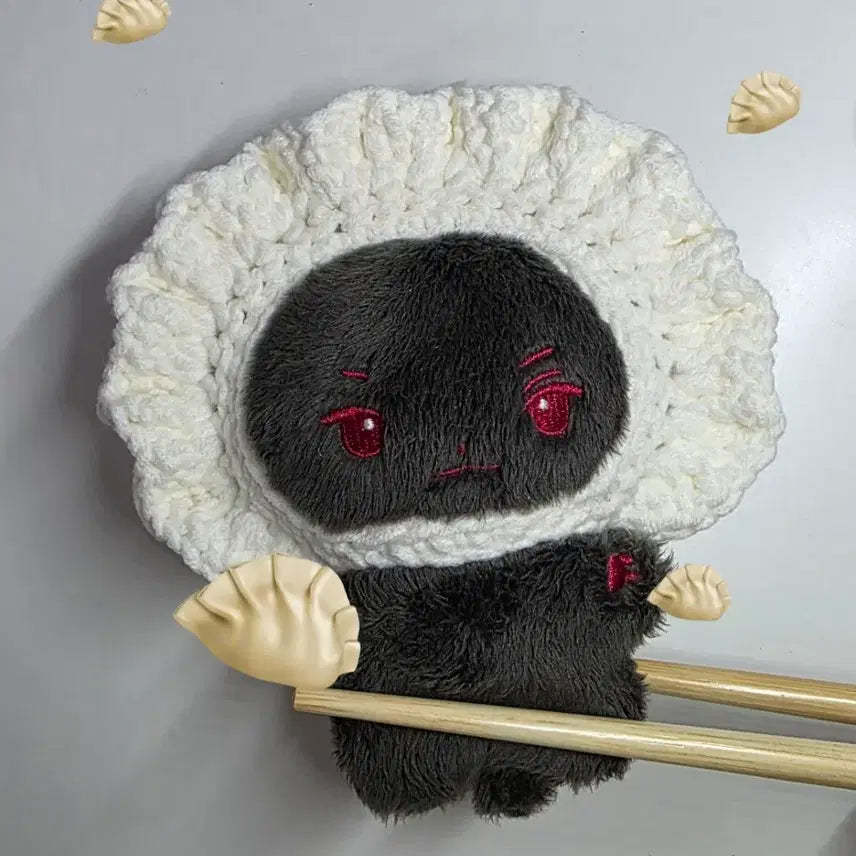 [BUNJANG] 10cm Doll Crochet Dumpling Hat / 10cm 인형옷 뜨개옷 만두 모자