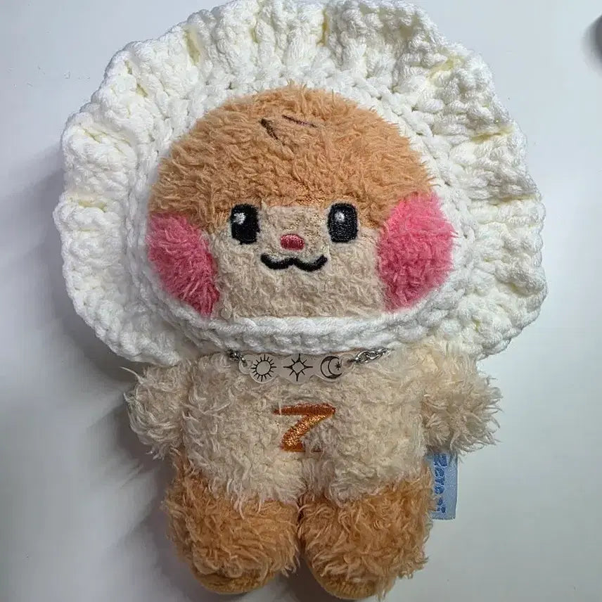 [BUNJANG] 10cm Doll Crochet Dumpling Hat / 10cm 인형옷 뜨개옷 만두 모자