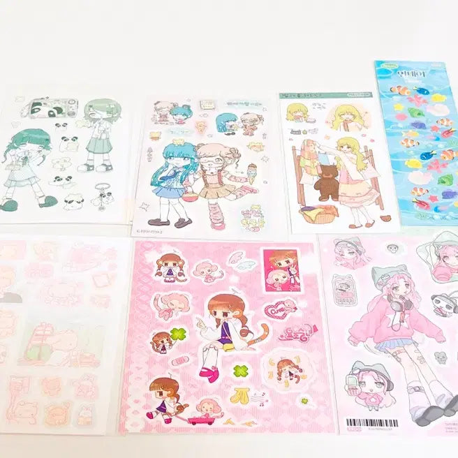 [BUNJANG] Assorted Sticker Bundle - Ppomppom Studio, Dosiof Dream, Monan Bear / 대꾸스티커 일괄/다꾸처분/인물다꾸/뽐뽐스튜디오/도시오브드림/모난베어/다꾸
